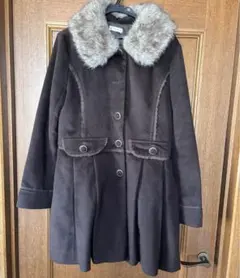 アクシーズファム 姫カジ ファー襟 付き Aライン ロングコート❣️セール