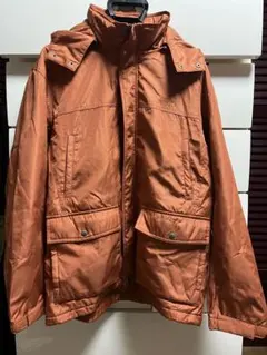 FIRST DOWN オレンジ フリースライニング マウンテンパーカー