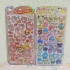 国内正規品 うるちゅるポップシール サンリオベビー キティ クリリン プリン
