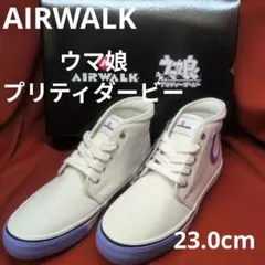 AIRWALKハイカットスニーカー WH/PL ウマ娘　23.0cm