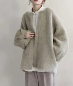 最終値下げ！NOAHL ノアル ふわふわシャギーの丸みコート