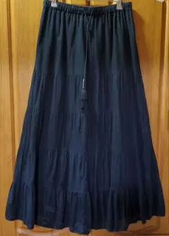 SHIPS フレアスカート ゴムウエスト