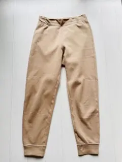 ユニクロ ベージュ 裏起毛 スウェットパンツS ジョガーパンツ　レディース￼