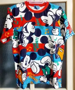 最終値下げ！！ディズニーストア購入ミッキー総柄Tシャツ。M。値下げ禁止！！