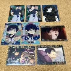 呪術廻戦 伏黒甚爾 甚爾 クリアカード カード 8枚 セット