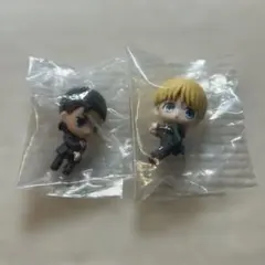 進撃の巨人 アルミン エレン　ハグコット フィギュア マスコット