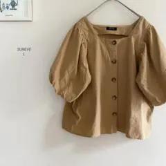 SUREVE スクエアネックバルーンスリーブトップス9515