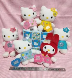 公*o様 ハローキティ・マイメロディぬいぐるみ キルト風バック サンリオ