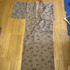 着物　どんぐり柄　しつけ付き
