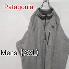 U105【US輸入】Patagonia　ハーフジップ中フリース【XXL】グレー