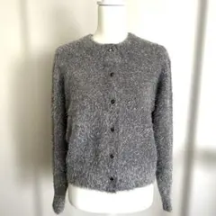 未使用 ☆ 2wayシャギーラメ糸ニットカーディガン