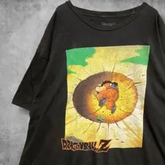 CAXT アニメ Tシャツ ドラゴンボール Z ヤムチャ キャラ 黒 古着