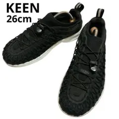 【人気】KEEN ユニーク スニーク 1023498 ブラック スニーカー 26