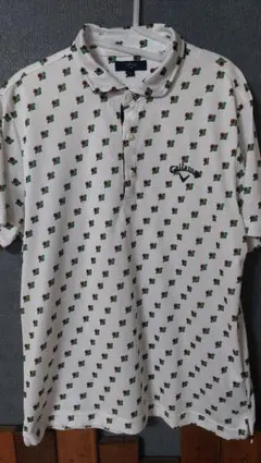 Callaway キャロウェイ 半袖ポロシャツ 花柄 ゴルフウェア 3L