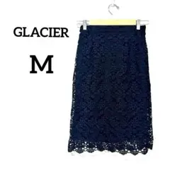 【グラシア】タイトスカート ブラック 総レース M 上品 綺麗め 花柄 大人綺麗