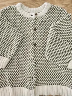 長袖カーディガン アイボリー