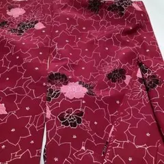 和洋折衷スタイルに最適なバチ襟の小紋　しつけ付き　未使用品