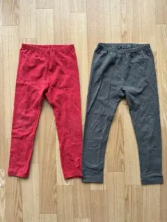 ゆう様専用【保育園用に】UNIQLO／レギンス10分丈2点セット／110サイズ／