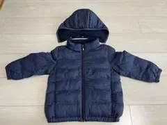 ＊UNIQLO＊キッズ＊フード付き＊中綿ジャンパー＊ネイビー＊100サイズ