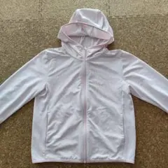 ユニクロ エアリズムメッシュパーカー 120 薄いピンク