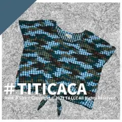 TITICACA トップス フリーサイズ 柄 チェック ドルマン ✓2139