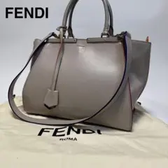 u64【美品】保存袋付　フェンディ　トロワジュール　レザー2way ショルダーのサムネイル