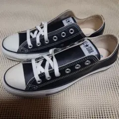 ALL STAR 黒 レザー ローカット スニーカー　OX 26cm