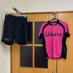 ATHLETA セットアップ　半袖　ハーフパンツ　トレーニングウェア　アスレタ