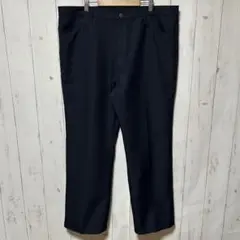 希少 ジャンニヴェルサーチ スラックス パンツ 黒 L相当 刻印ボタン 希少 ジャンニヴェルサーチ スラックス パンツ 黒 L相当 刻印ボタン