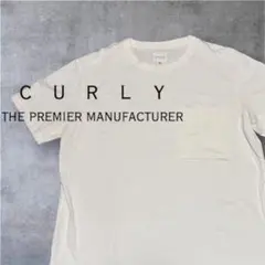 【美品】CURLY カーリー ポケット Tシャツ L相当 ホワイト 日本製のサムネイル