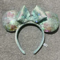 ディズニー カチューシャ ミント グリーン スパンコール 夏