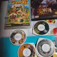 ジャンク。PSPソフトまとめ売り　クロヒョウ2　3DSモンスターハンター