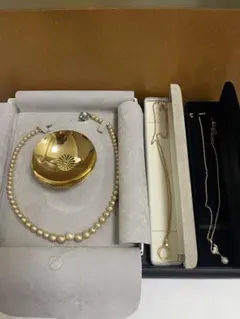 ［遺品整理・生前整理品］ネックレス 真珠 金杯