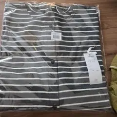 ベルメゾン　マタニティパジャマ L～LLサイズ　グレーボーダー