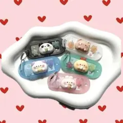 レジン タグキーホルダー 動物 パンダ 猫 くま うさぎ エビフライ