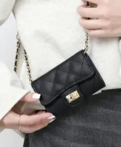 VELETTO/ヴェレット　キルティングチェーンミニバッグ