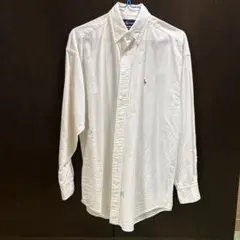 ラルフローレン《ビッグオックスフォード》白色シャツ