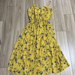 ⭐︎最終価格⭐︎イエロー 花柄 キャミワンピース