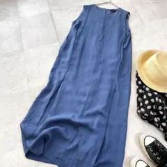 美品✨現行 トゥモローランド スムースリネン キーネックフレア