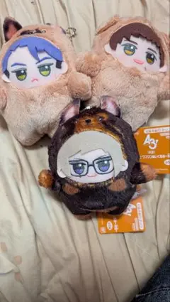 A3! ワンワンぬいぐるみ マスコット 3種セット
