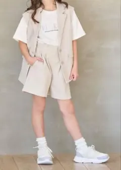 ＊美品＊【GLOBAL WORK】イージーケアセットアップ