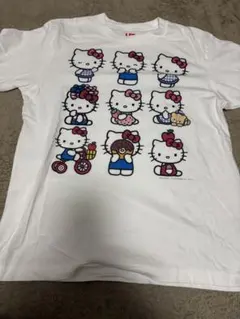 ハローキティ グラフィックTシャツ 半袖 ホワイト
