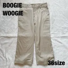 【美品】BOOGIE WOOGIE ベージュ 七部丈パンツ