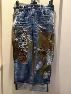 【美品】DSQUARED2 Big Brother 46 ペイント加工デニム