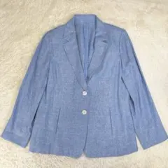 【希少】レリアン　ゼニア生地　リネン　シルク混　テーラードジャケット　XLサイズ