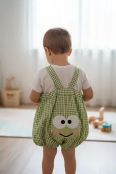 【期間限定値引き】ケロケロケロッピ　ロンパース80cm