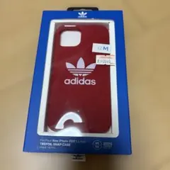 adidas iPhone 12 mini ケース レッド