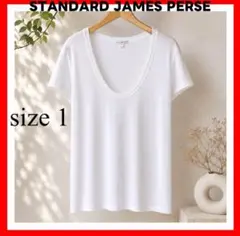 STANDARD JAMES PERSE✨Vネック Tシャツ 1　ホワイトのサムネイル