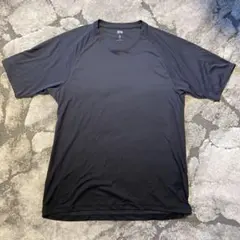 UNIQLO　ドライEX クルーネックTシャツ グラデーション 黒　XL