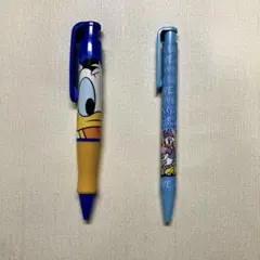 ドナルドダック太軸&ドナルド＆デイジーボールペン　２本セット　未使用